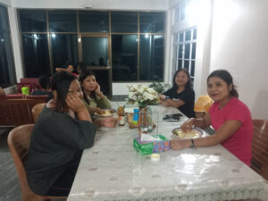 Sarangdu Homestay Guests Dining - A Culinary Journey in Meghalaya's Best Homestay