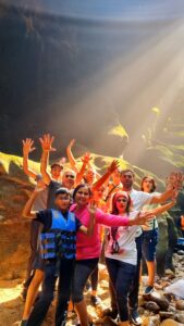 Sarangdu Homestay Adventure - Guest Embarking on a Thrilling Meghalaya Exploration